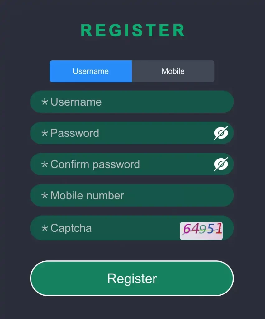 777JILIPH register page for online casino account creation and games access